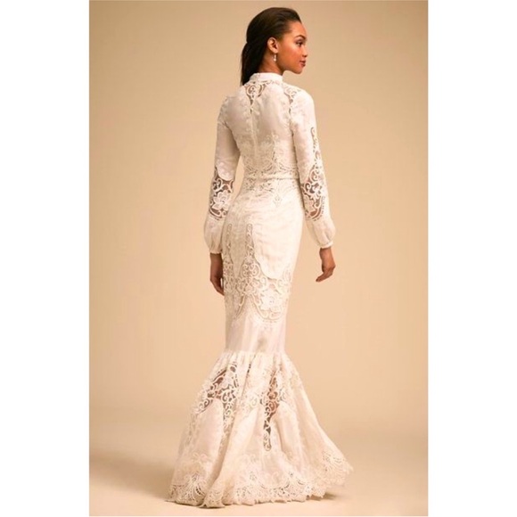 Anthropologie x BHLDN Monique Lhuillier Lyon Embroidered Choker Dress - Picture 7 of 14